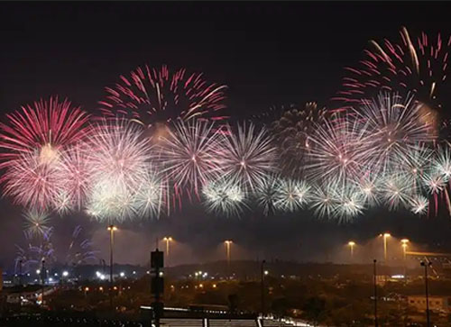 兴宁市焰火晚会